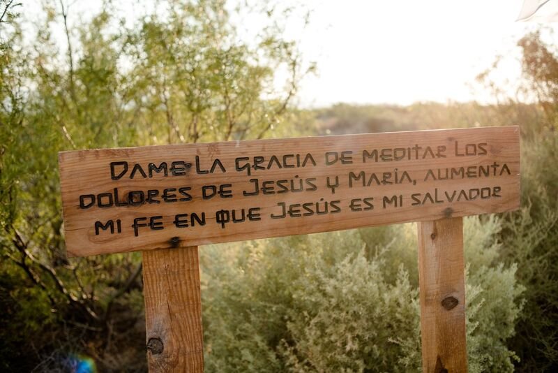 Estaciones del camino espiritual en Cuatro Ciénegas